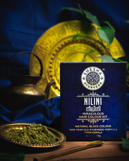 Shesha Ayurveda Nilini Ayurvedic Hair Color Kit - Natural Black