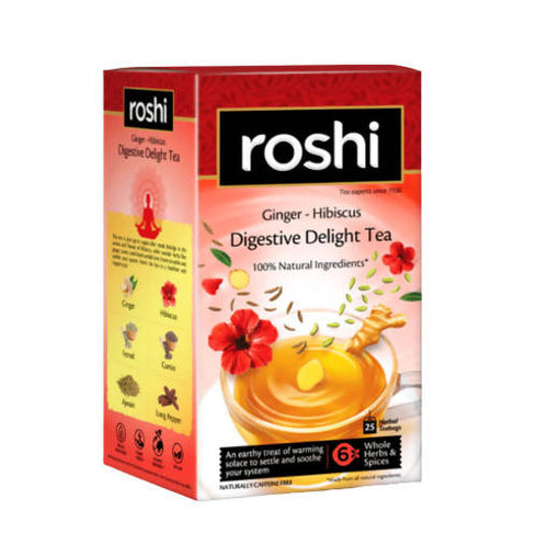 Roshi Ginger Hibiscus Digestive Delight Tea