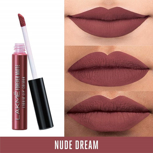 Lakme Forever Matte Liquid Lip Colour | Nude Dream 5.6ml
