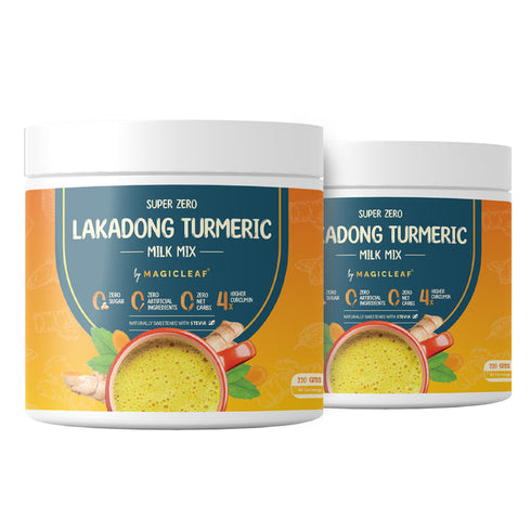 Magicleaf Super Zero Lakadong Turmeric Milk Mix Powder 220g