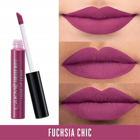 Lakme Forever Matte Liquid Lip Colour | Fuschia Chic 5.6ml