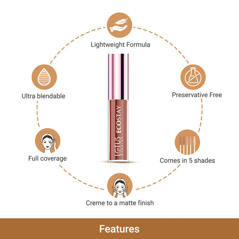 Lotus Ecostay Insta Hide Creme Concealer Natural Honey