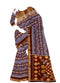 Ikkat Sico Blue Color Saree
