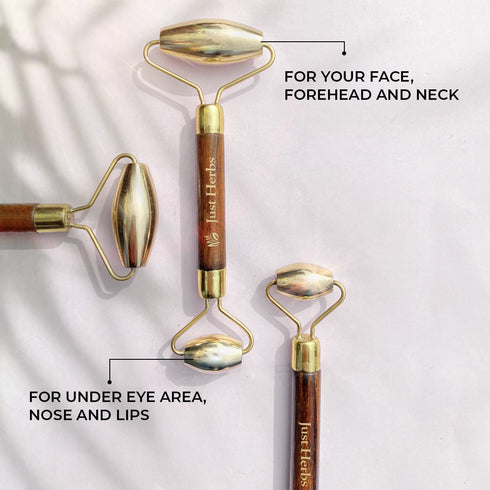 Just Herbs Kansa Roller Face Massage Tool - GWP 110g