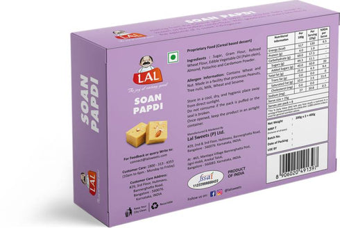 Lal Sweets Soan Papdi Premium 400g