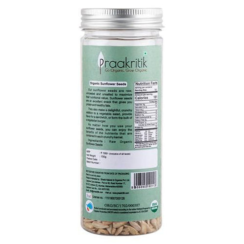 Praakritik Organic Raw Sunflower Seeds