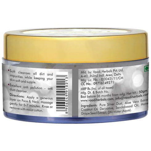 Vaadi Herbals Anti Pollution Silver Cleansing Cream 50 g