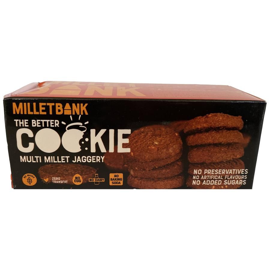 Millet bank Multi Millet Jaggery Cookie 100g PUSHMYCART