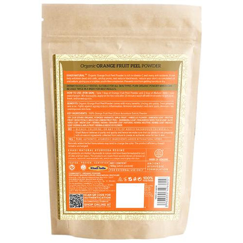 Khadi Natural Organic Orange Fruit Peel Powder 100g