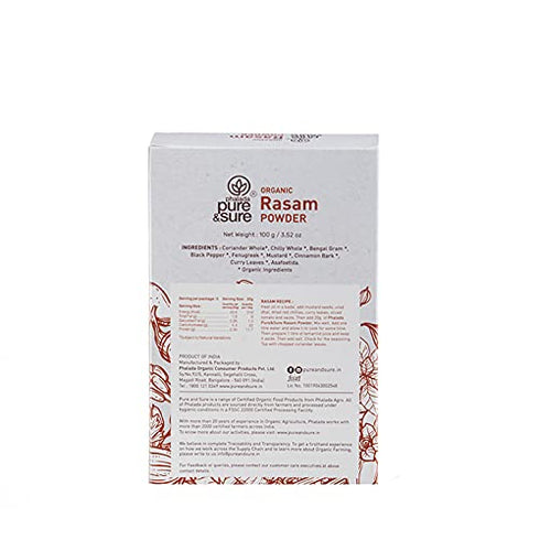 Pure & Sure Organic Rasam Powder