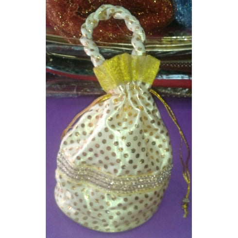 Gold Dotted Fancy Potli Pack Of 12 - 850gms