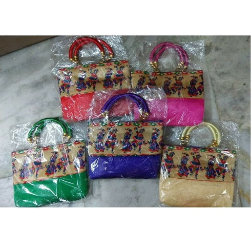 Multi Color Fancy Hand Bags Pack Of 12 - 2000gms