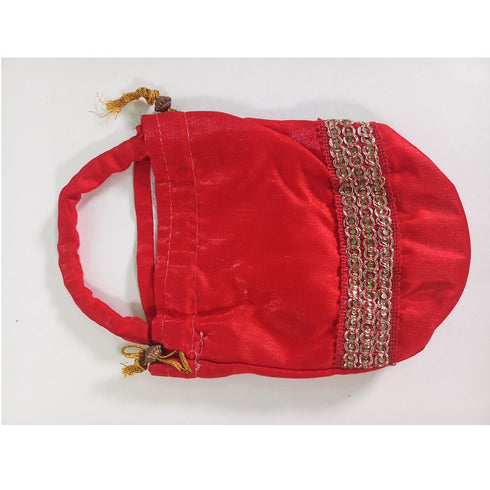 Red Color Potli Bag Small (Pack of 10) - 1200gms