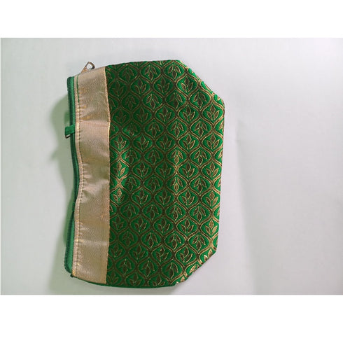 Fancy Green Color Bag With Gold Border - Pack Of 10 - 1200gms