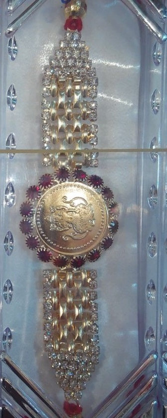 Ganesh Floral Pearl Rakhi 200g