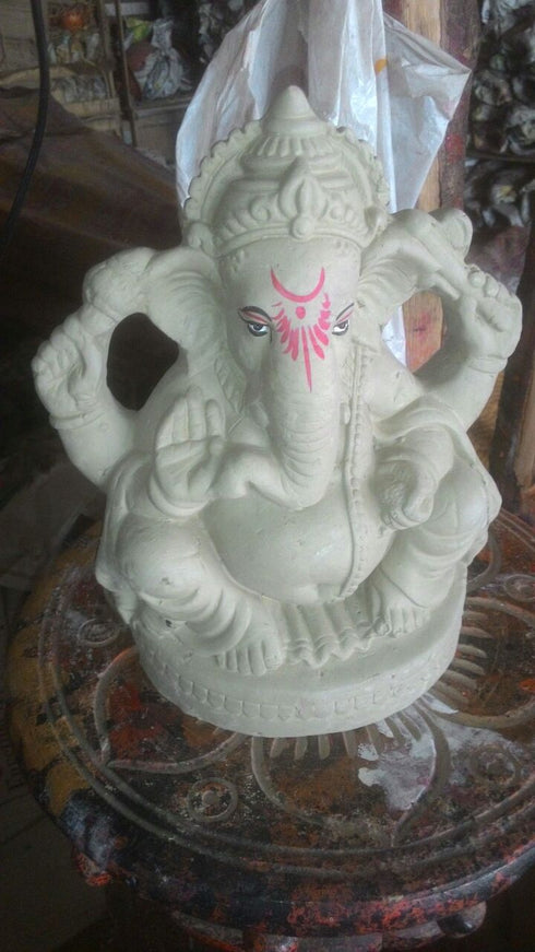 Clay Ganesh For Pooja - 755gms