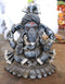 Silver Color Clay Ganesha Idol - 2800gms