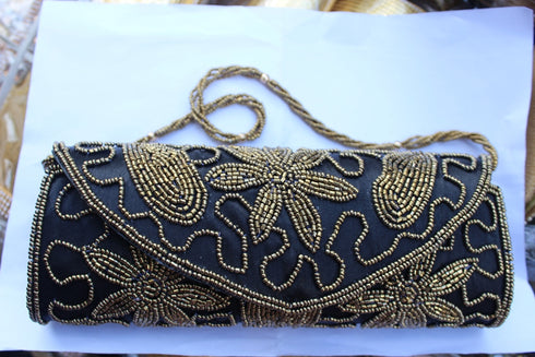 Designer Black Ladies Purse 250gms