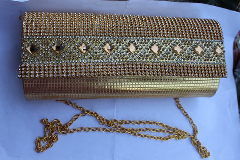 Gold Color Ladies Clutch - 400gms