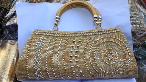 Gold Color Ladies Purse