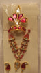 Goddess Pink Stone Studded Decoration Set For Devi Alanakaram