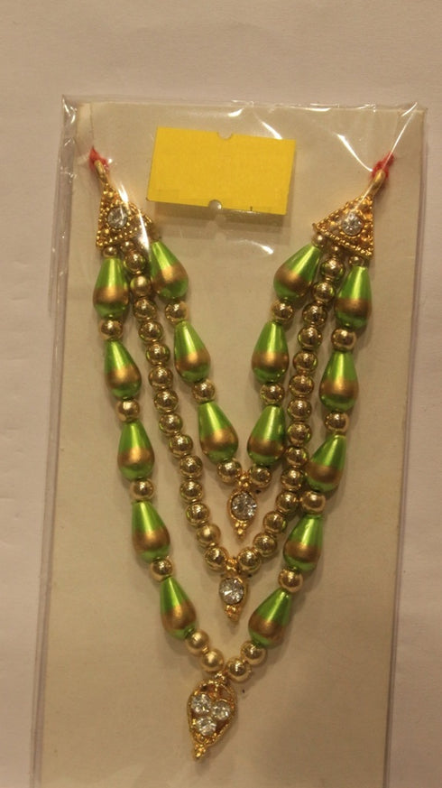 Goddess Green Three Step Beads Chain Small