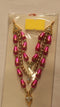 Goddess Pink Three Step Beads Chain Small