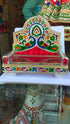 Meenakari Peacock Design Big Simhasan