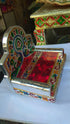 Meenakari Peacock Design Big Simhasan