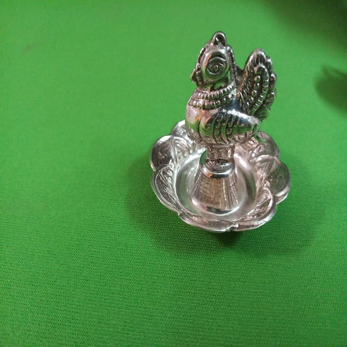 Pure Silver Peacock Agarbatti Stand 11g