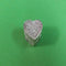 Heart Shaped Pure Silver Kumkum Dabbi 6 grams,0.5"H,0.5"W