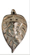 White Metal Leaf Ganesh Hanging Idol
