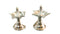 Deepam Stands Set White Metal - 500gms