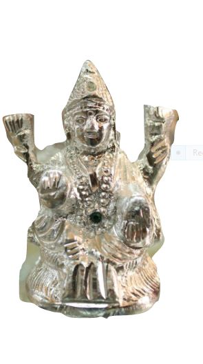 White Metal Goddess With 4hands - 400gms