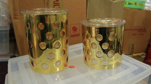 Designer Gold Color Jar - 500gms