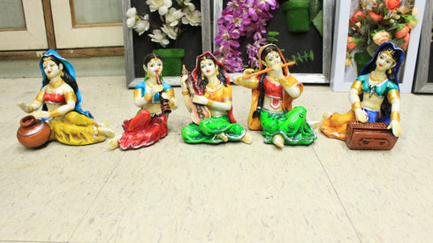 Rajasthan Culture-Women With Musical Instruments - 1200gms
