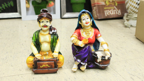 Rajasthan Couple With Harmonium - 500gms