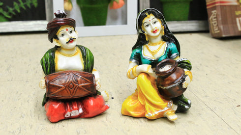 Rajasthan Couple With Dolak - 500gms