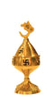 Swastik Om Topped Cover Dheep Brass - 300gms