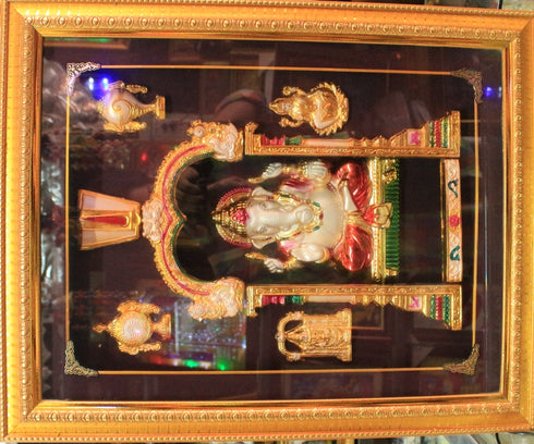 Lord Ganesha Statue With Lights And Chanting - 4800gms