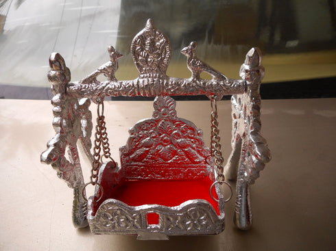 Divine White Metal God Uyyala Or Cradle - 450gms