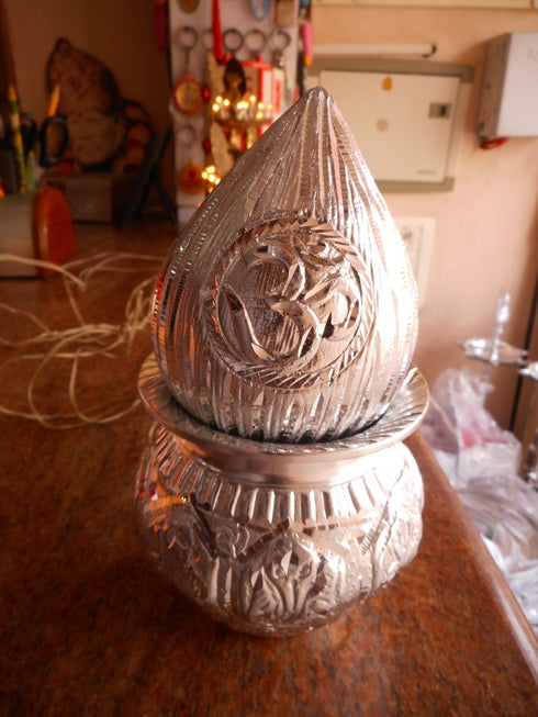 White metal Kalasham Set - 800gms