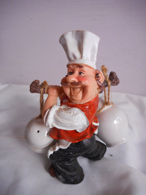Chef With Salt Decorative Showpiece