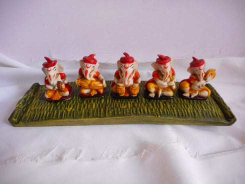 Ganesha's Playing Musical Instruments