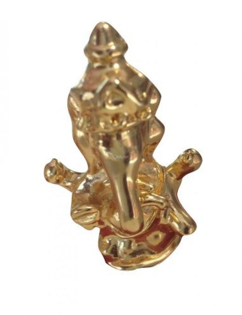 Gold Coated Ganesh Idol