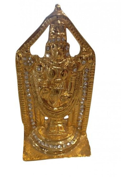 Gold Coated Venkateshwara Swami Statue