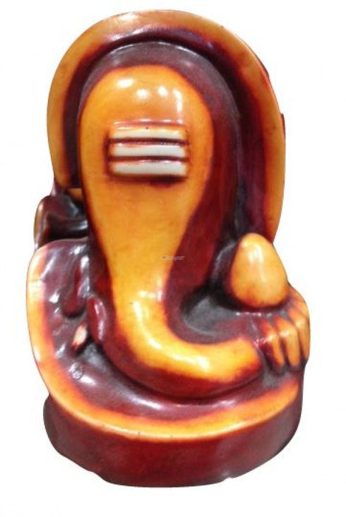 Polystone Ganesh Idol With Radium Coating