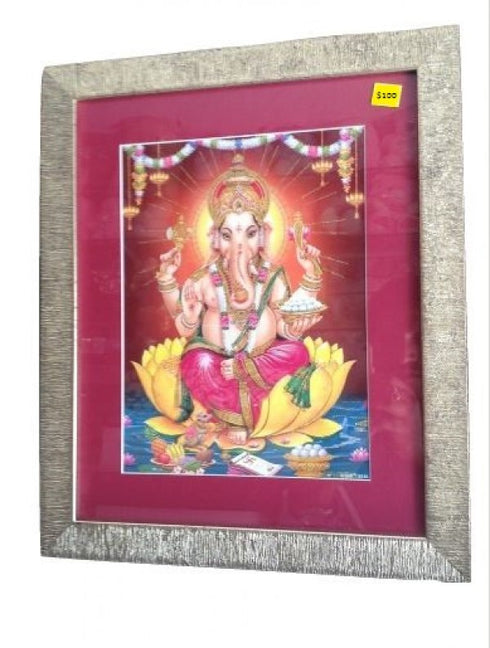 Ganesh Frame - Frame Foiled With Gold