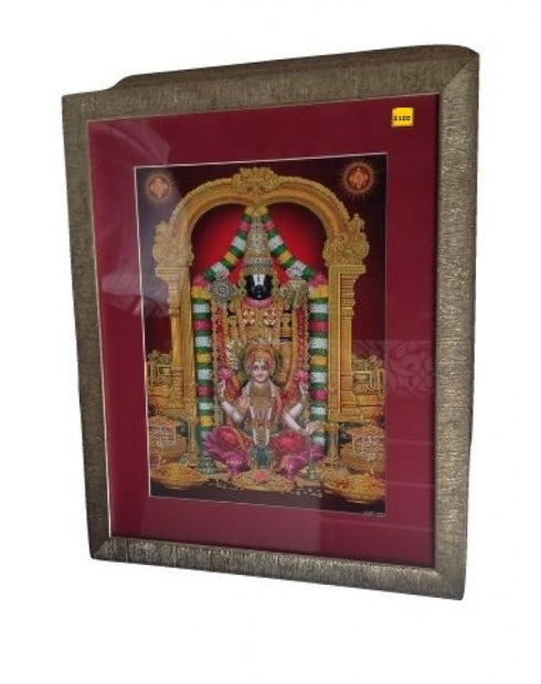 Lord Venkateshwara Swami With Laxmi Devi Photo Frame