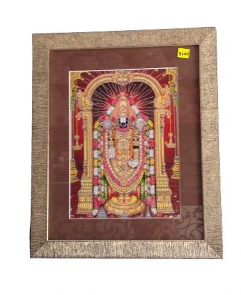 Venkateshwara Swami With Laxmi Devi Photo Frame